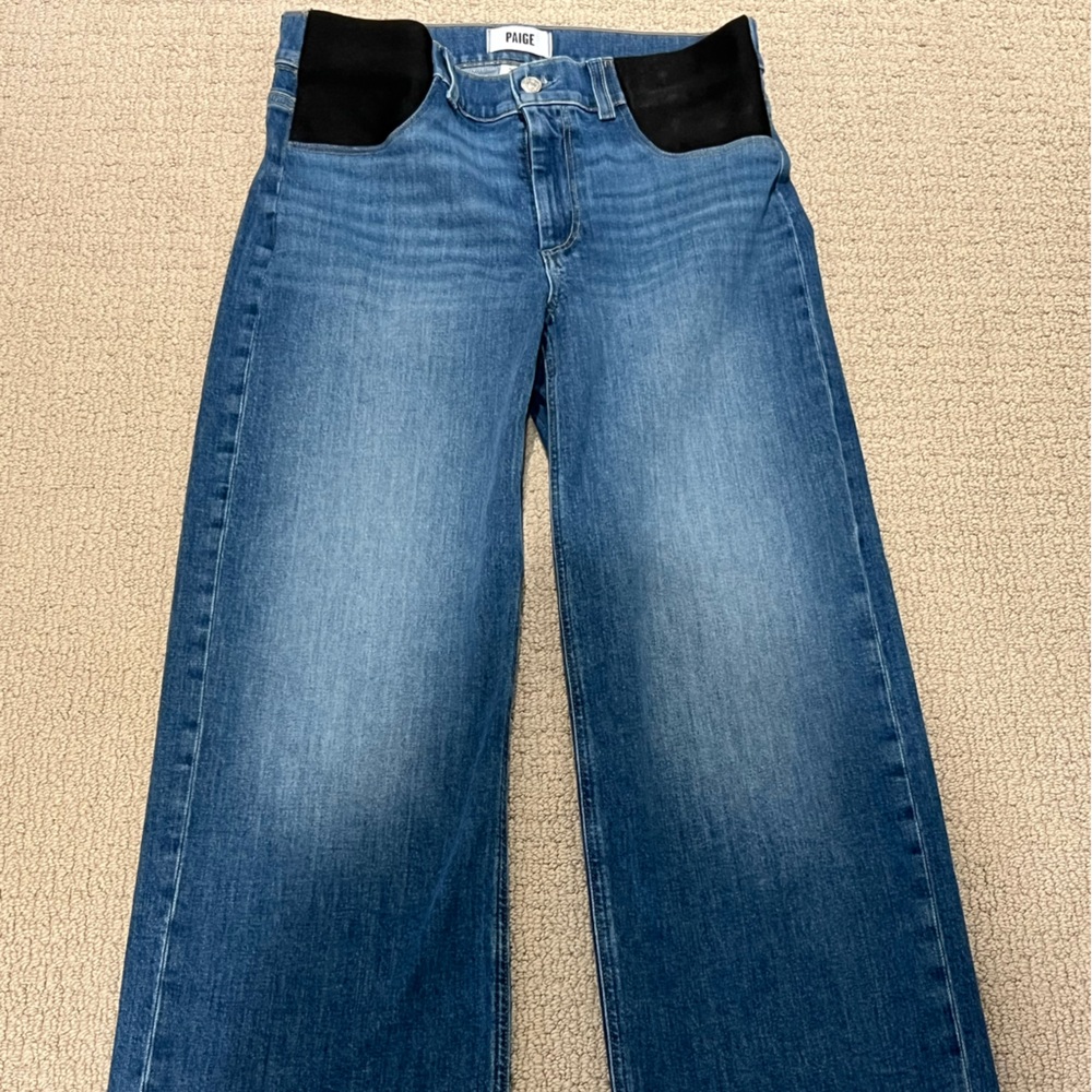 Maternity PAIGE Wide Leg Sasha Denim Jeans